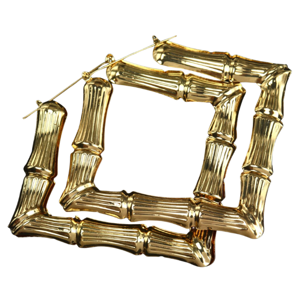 Square Gold Earrings